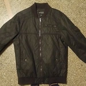 Mens black bomber jacket